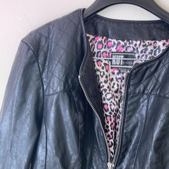 KUT FROM THE KLOTH | Faux Leather Moto Jacket - Picture 6 of 15